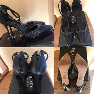 White House Black Market, T-strap Rhinestone Heel